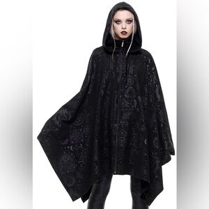 KillStar hooded Cape sweater